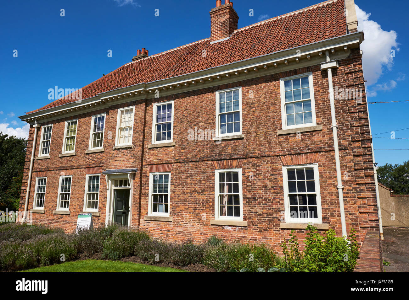 Old Rectory Former Home To The Wesley Family Founders Of The Methodist Church Now A Museum, Rectory Street, Epworth, Lincolnshire, UK Stock Photo