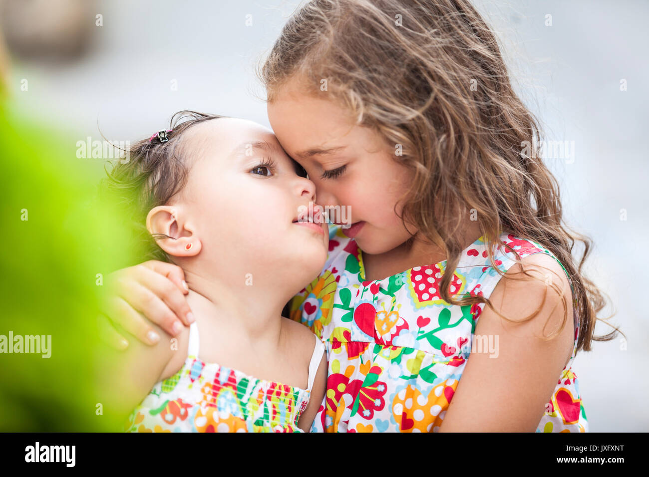 Love between two sisters Stock Photo