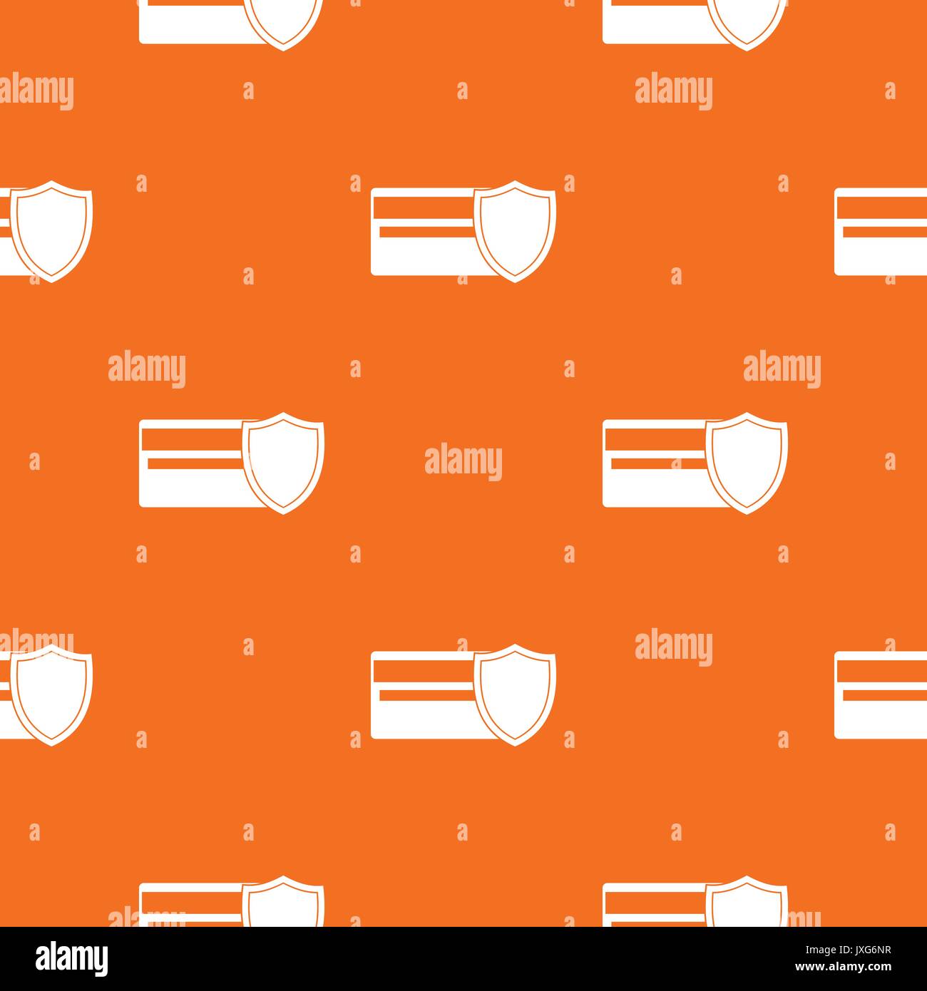 Credit card and shield pattern seamless Stock Vector