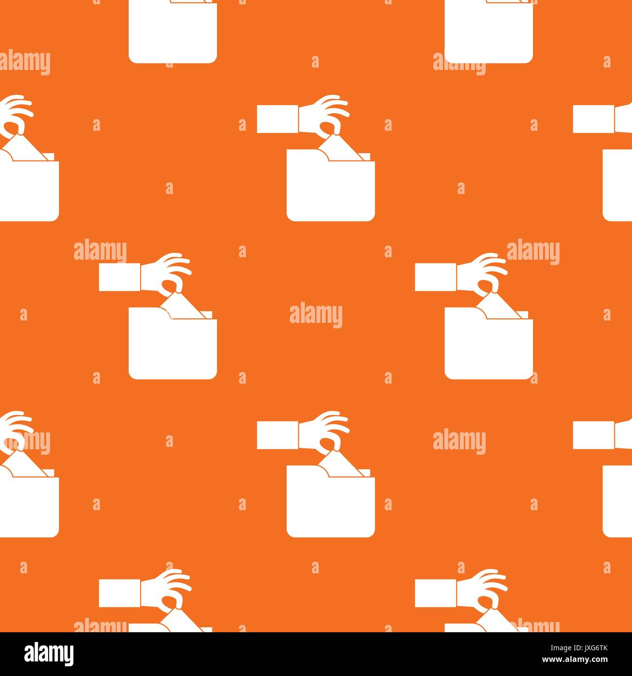 Robbery secret data in folder pattern seamless Stock Vector