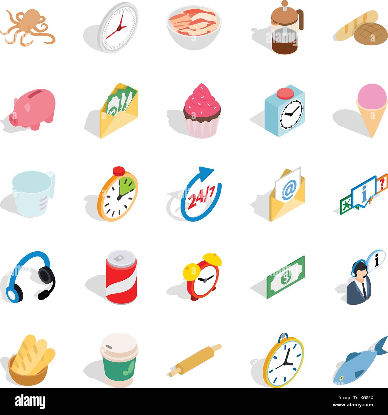 Cure icons set, isometric style Stock Vector Image & Art - Alamy