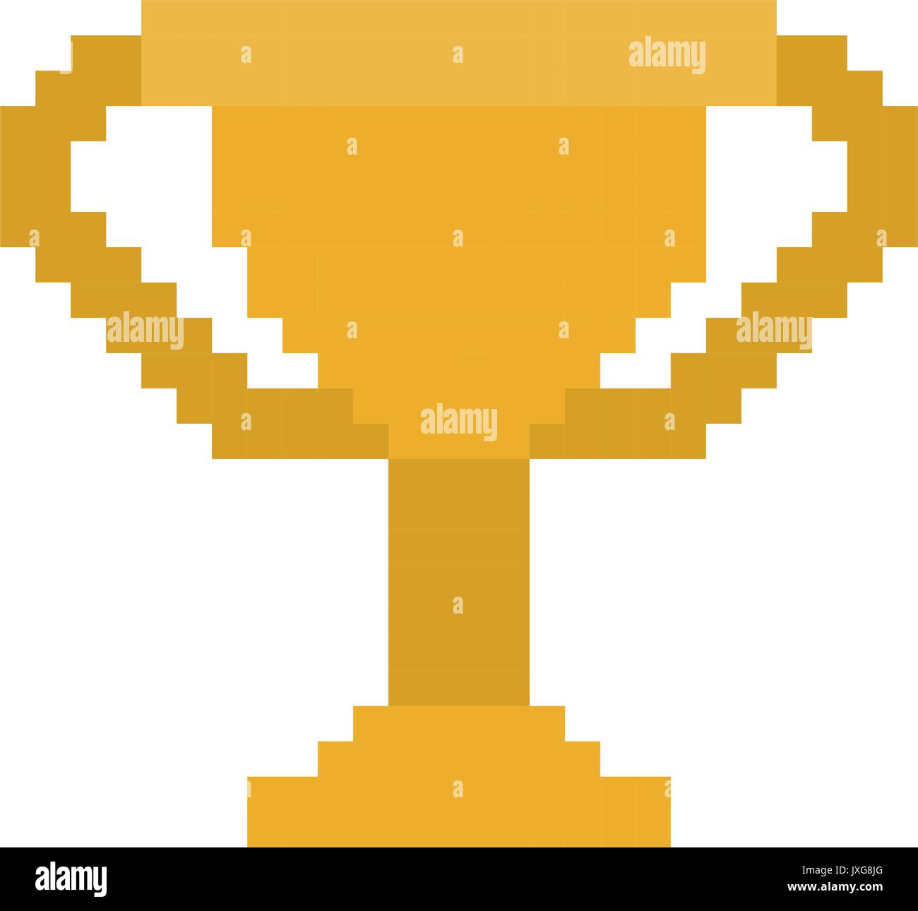 colorful pixelated golden trophy element Stock Vector Image & Art - Alamy