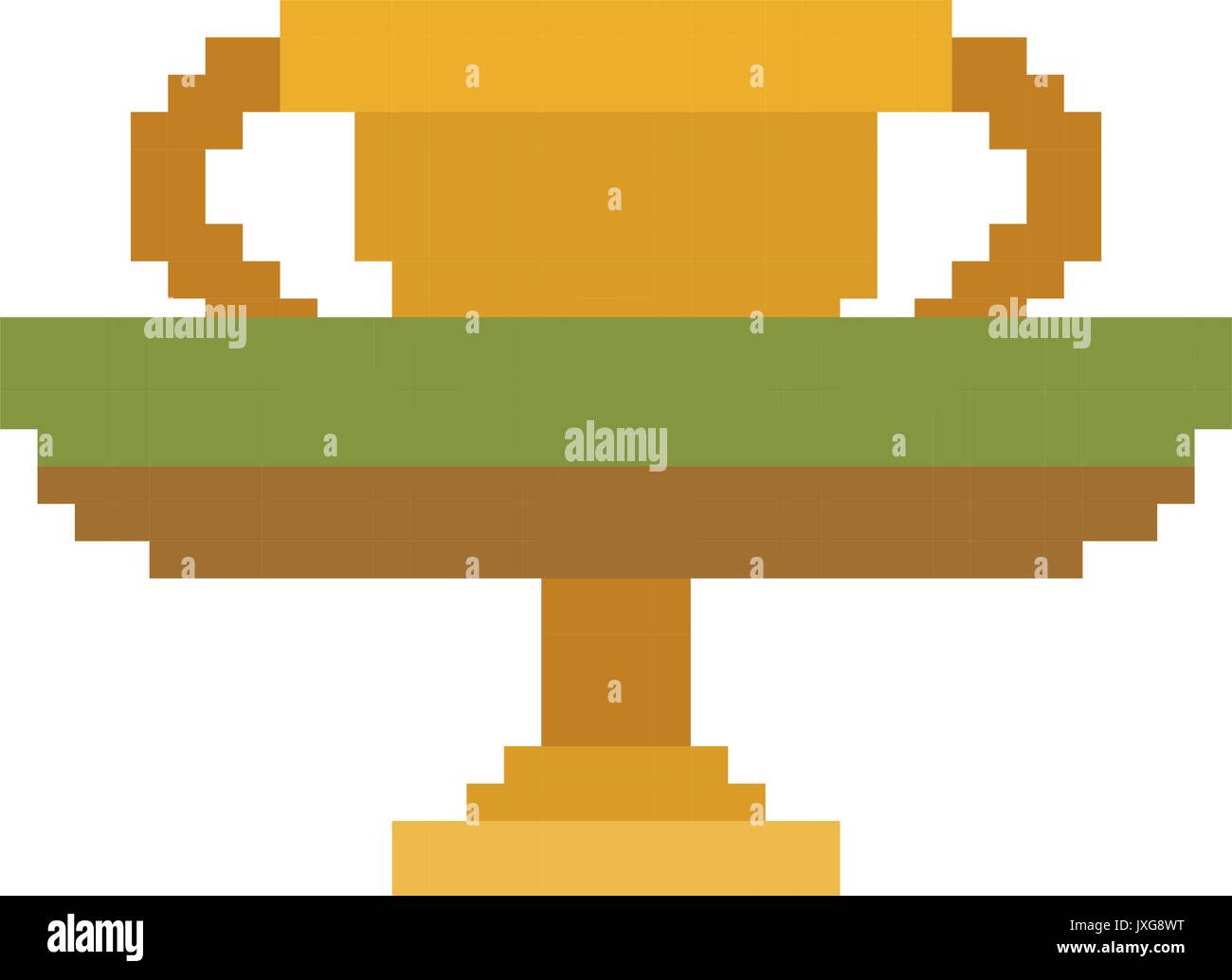 colorful pixelated golden trophy in meadow Stock Vector Image & Art - Alamy