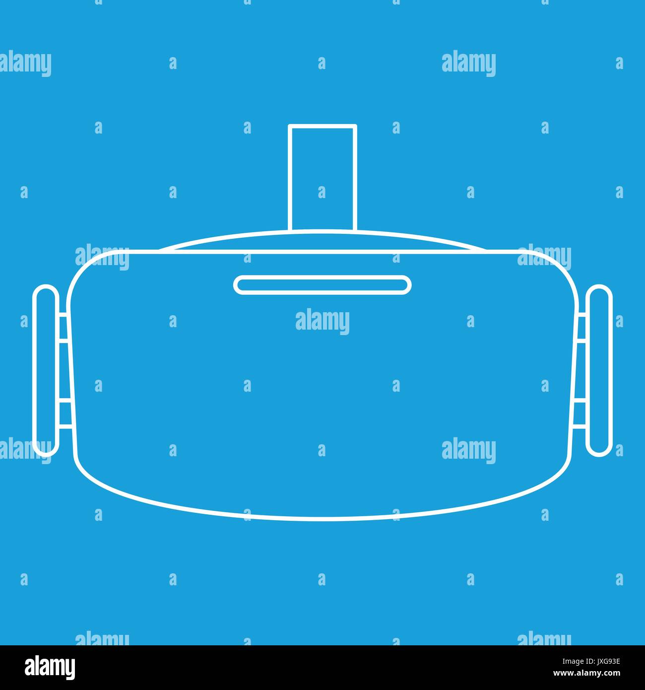 Virtual reality headset icon, outline style Stock Vector Image & Art ...