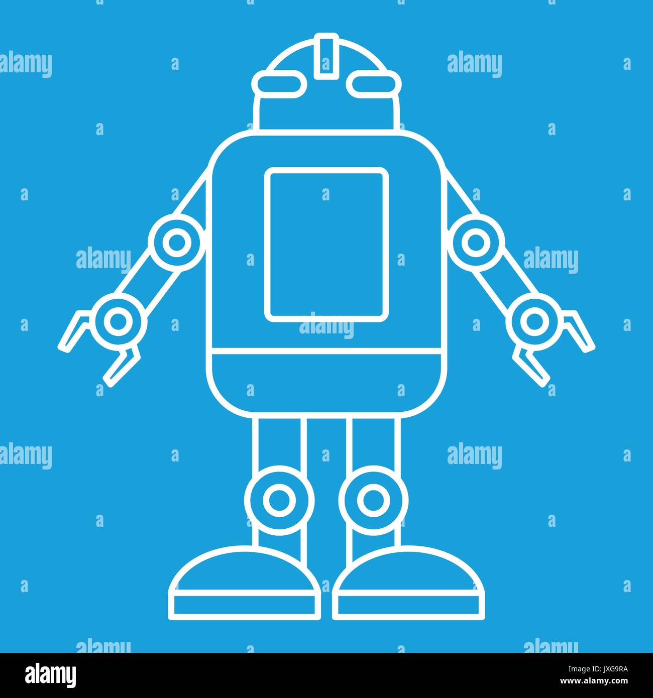 Artificial intelligence concept icon outline style Stock Vector Image ...