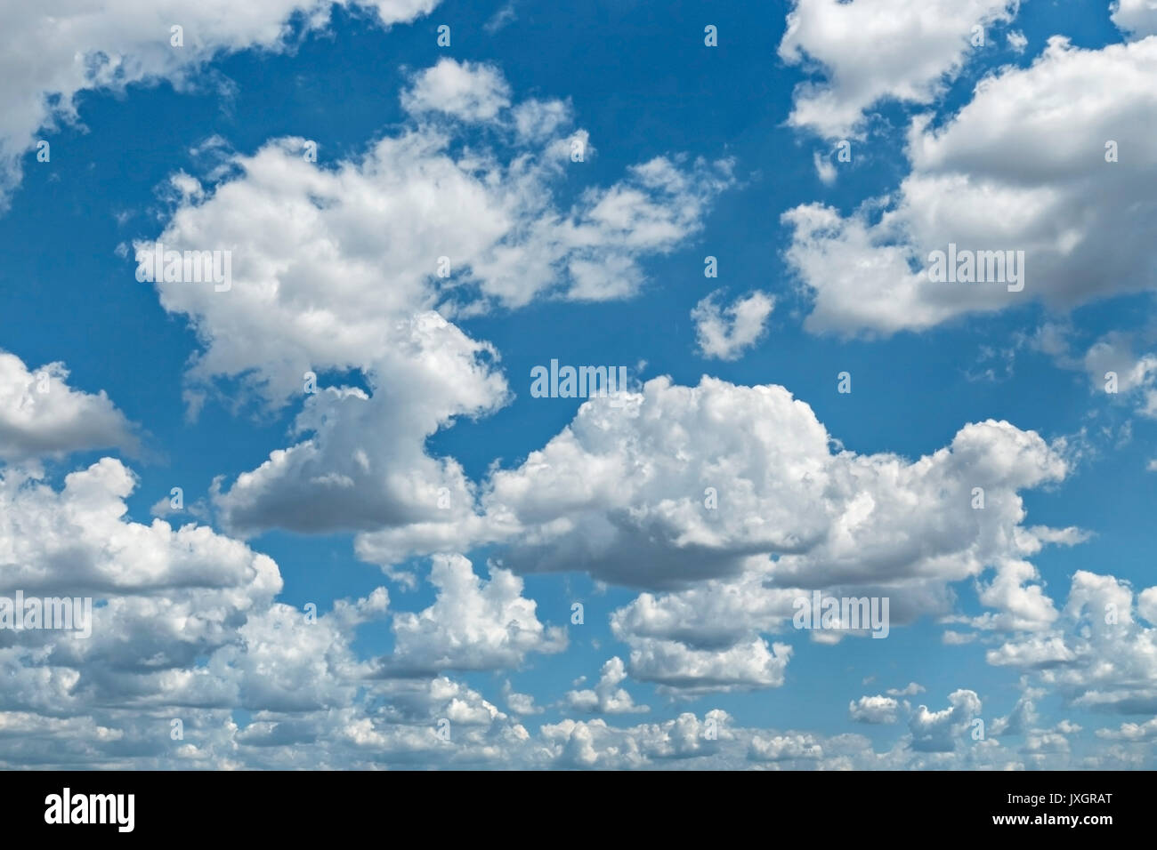 Blue sky with clouds background Stock Photo