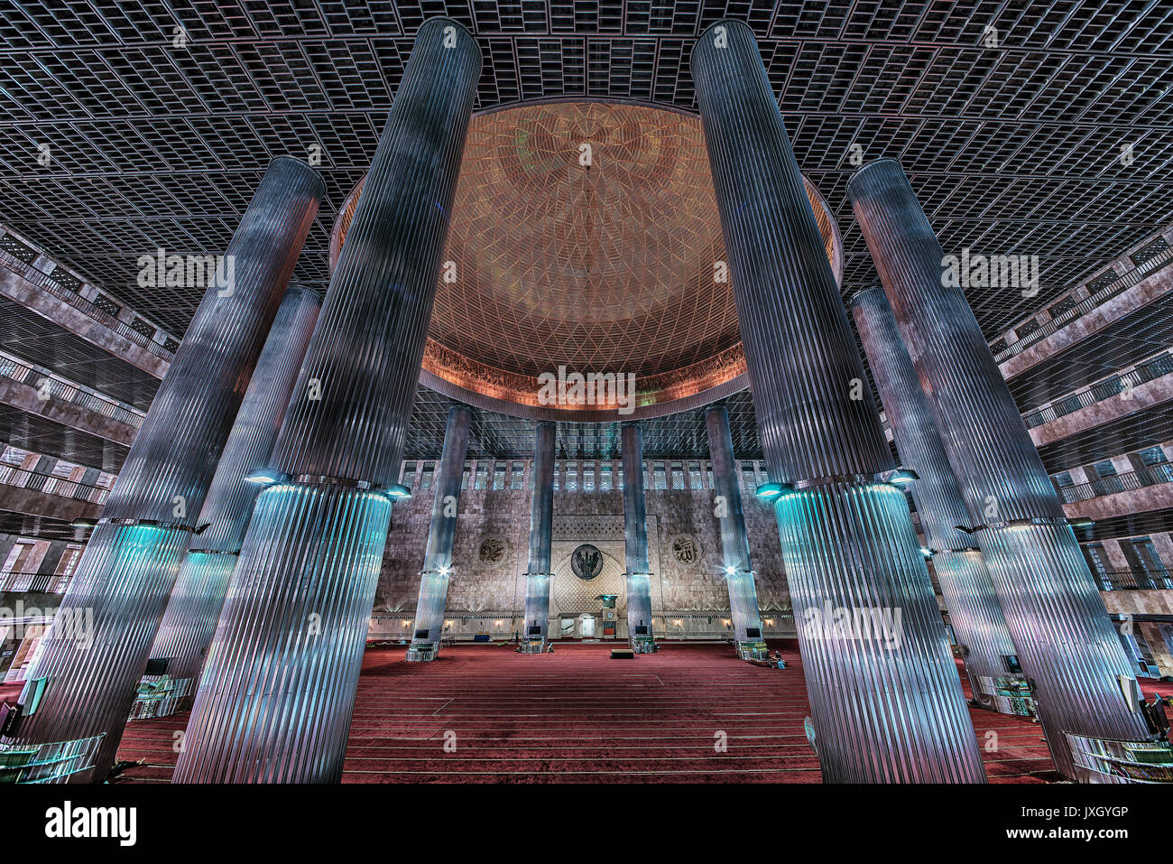 Istiqlal mosque in Jakarta Stock Photo