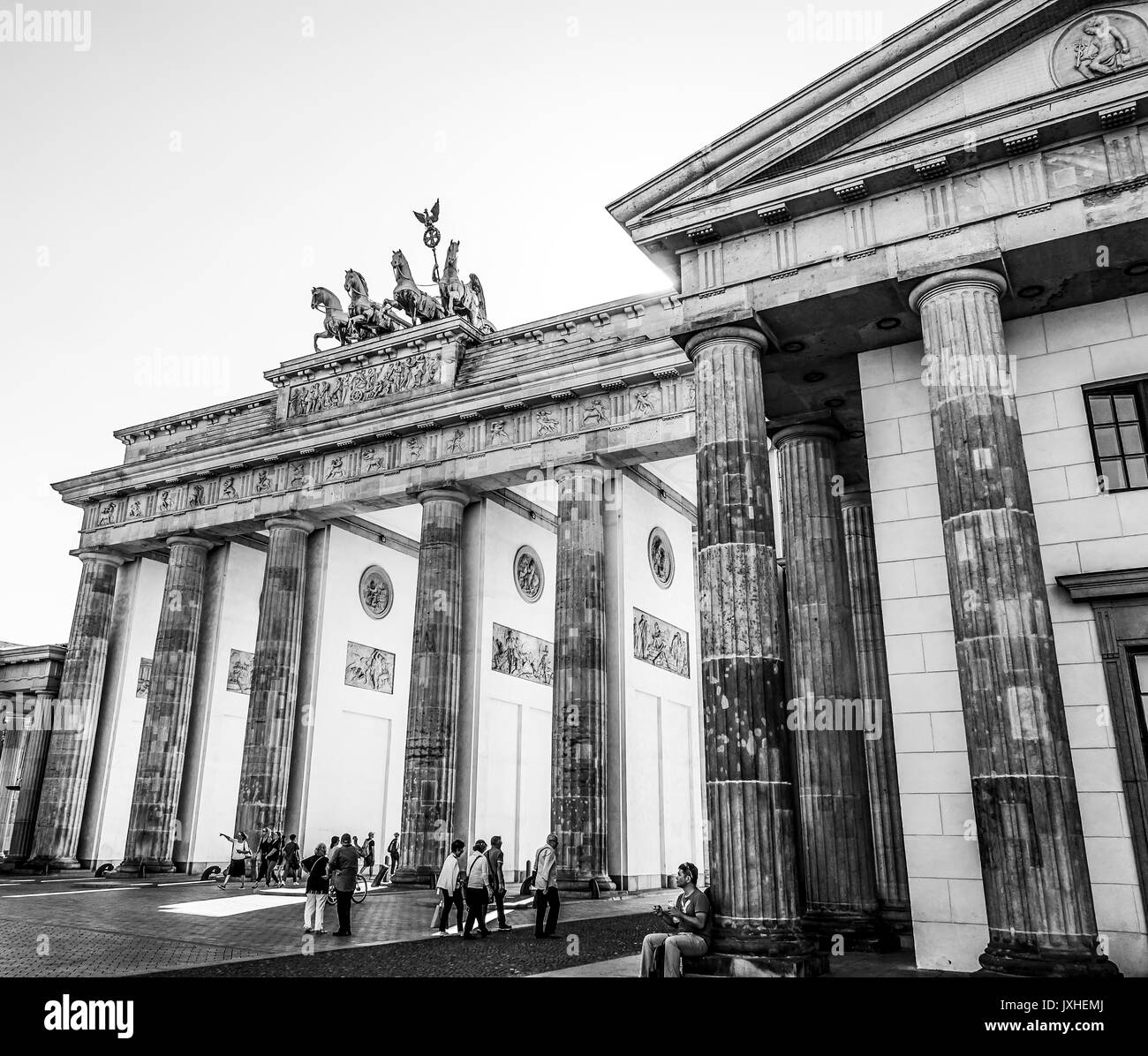 Famous Brandenburg Gate in Berlin called Brandenburger Tor BERLIN