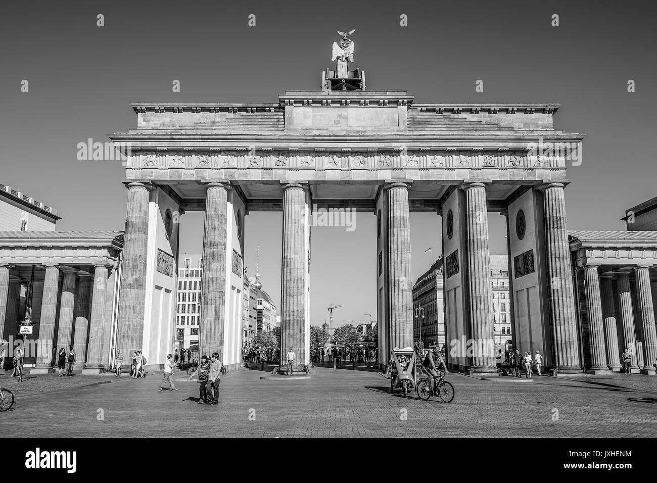 Famous Brandenburg Gate in Berlin called Brandenburger Tor BERLIN