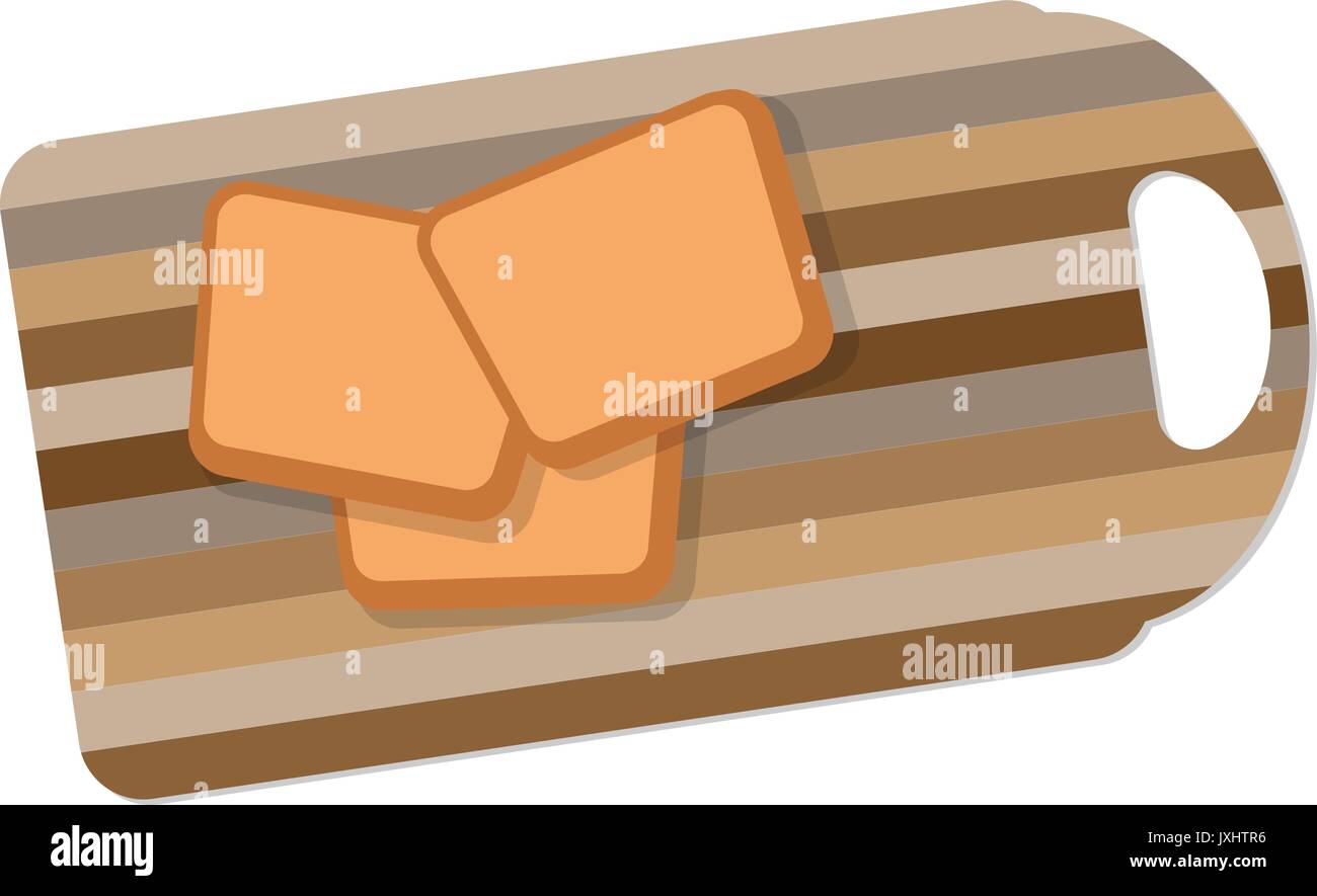 Slices of bread on a wood Stock Vector Image & Art - Alamy