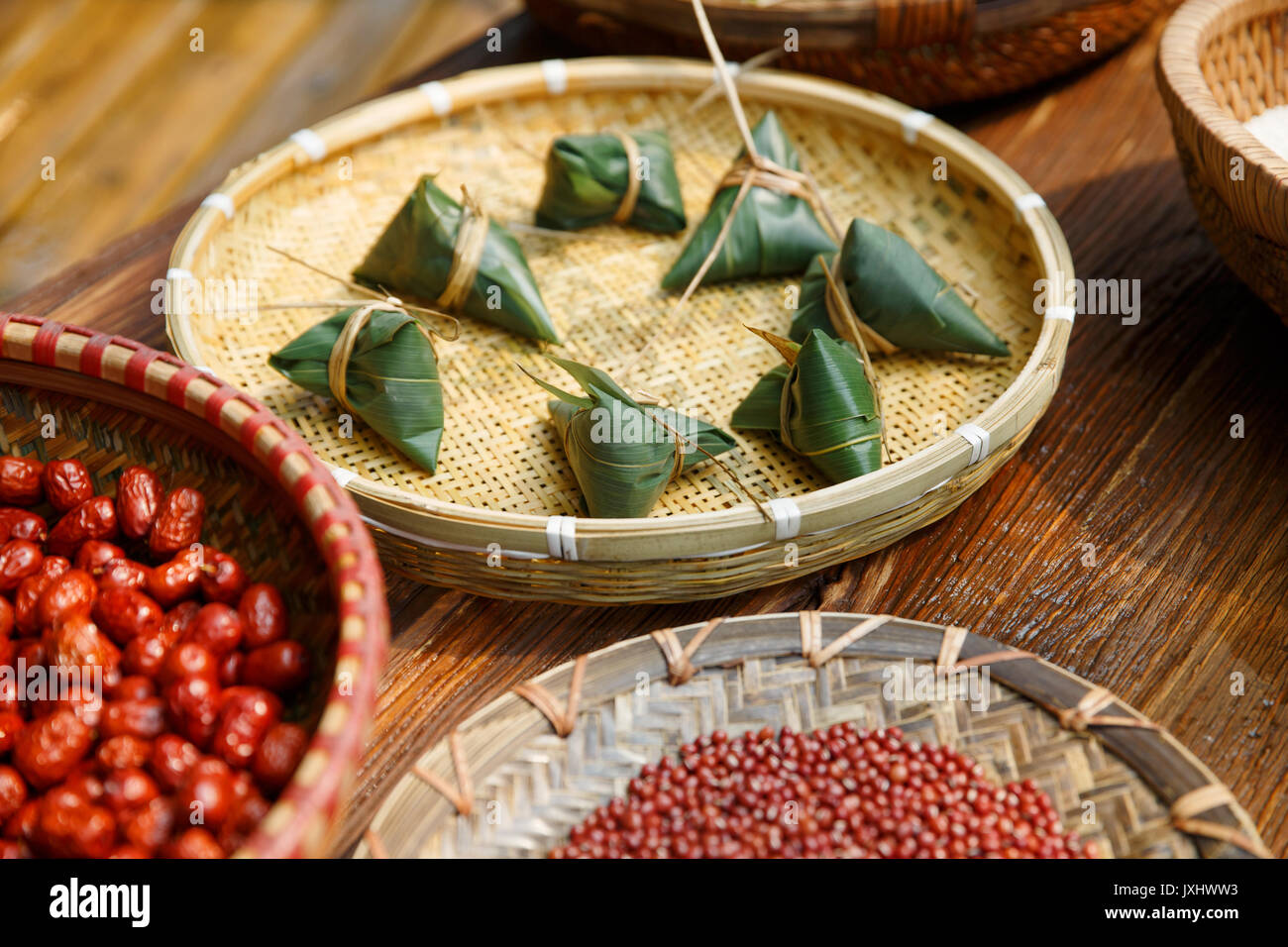 Traditional Chinese rice-pudding Stock Photo - Alamy