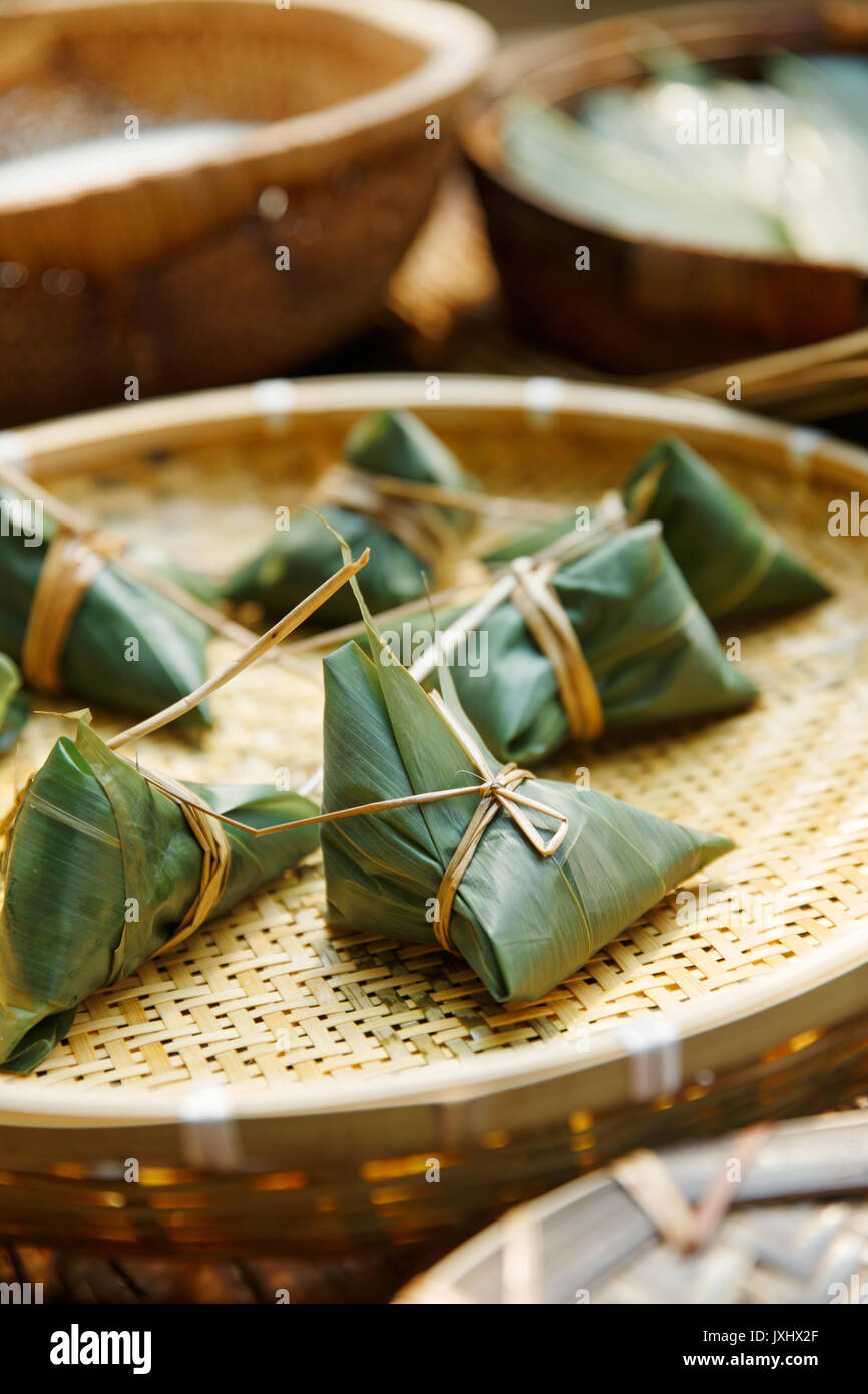 Traditional Chinese rice-pudding Stock Photo - Alamy