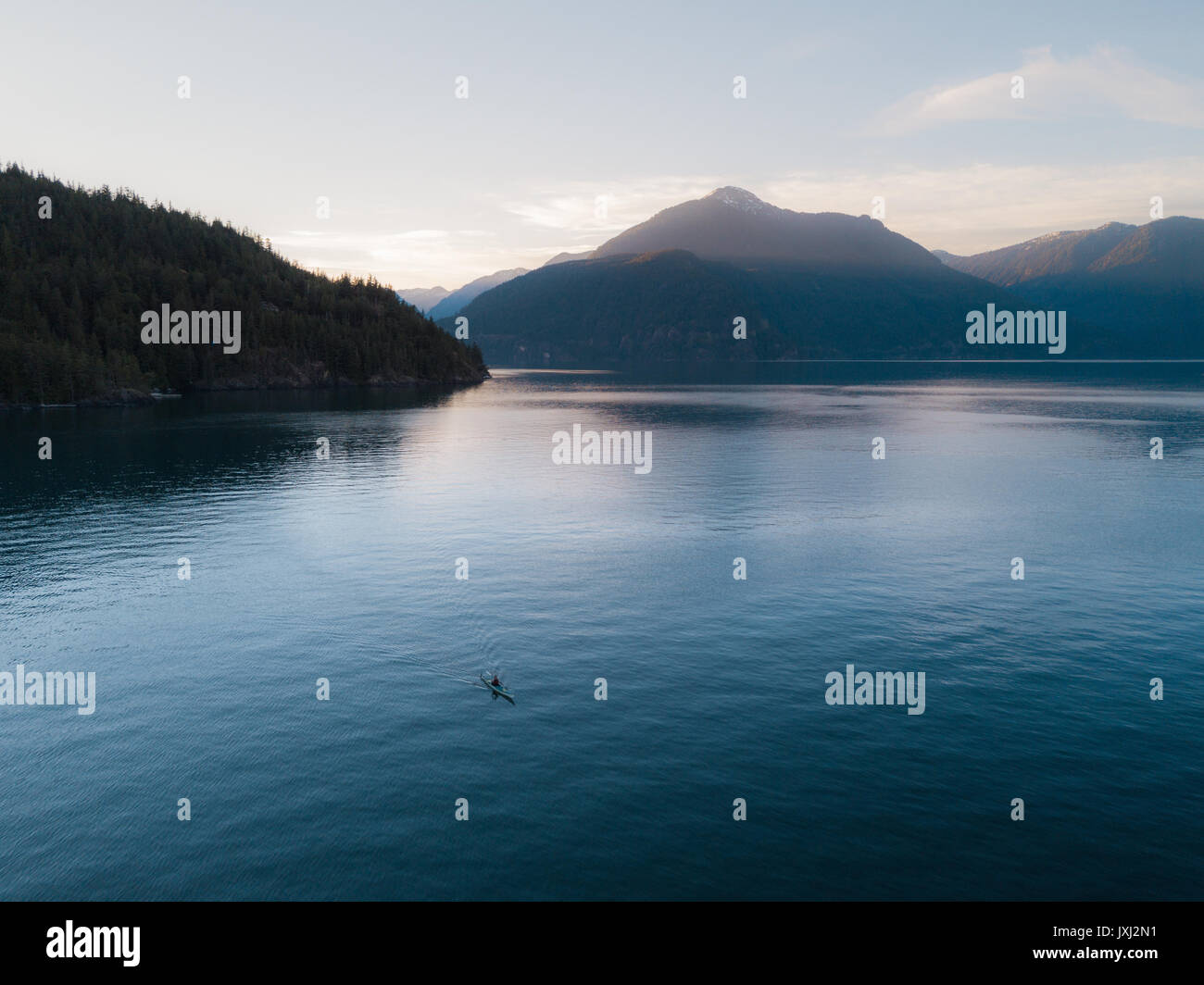 Colorful sunset in nature with reflection on water Stock Photo - Alamy