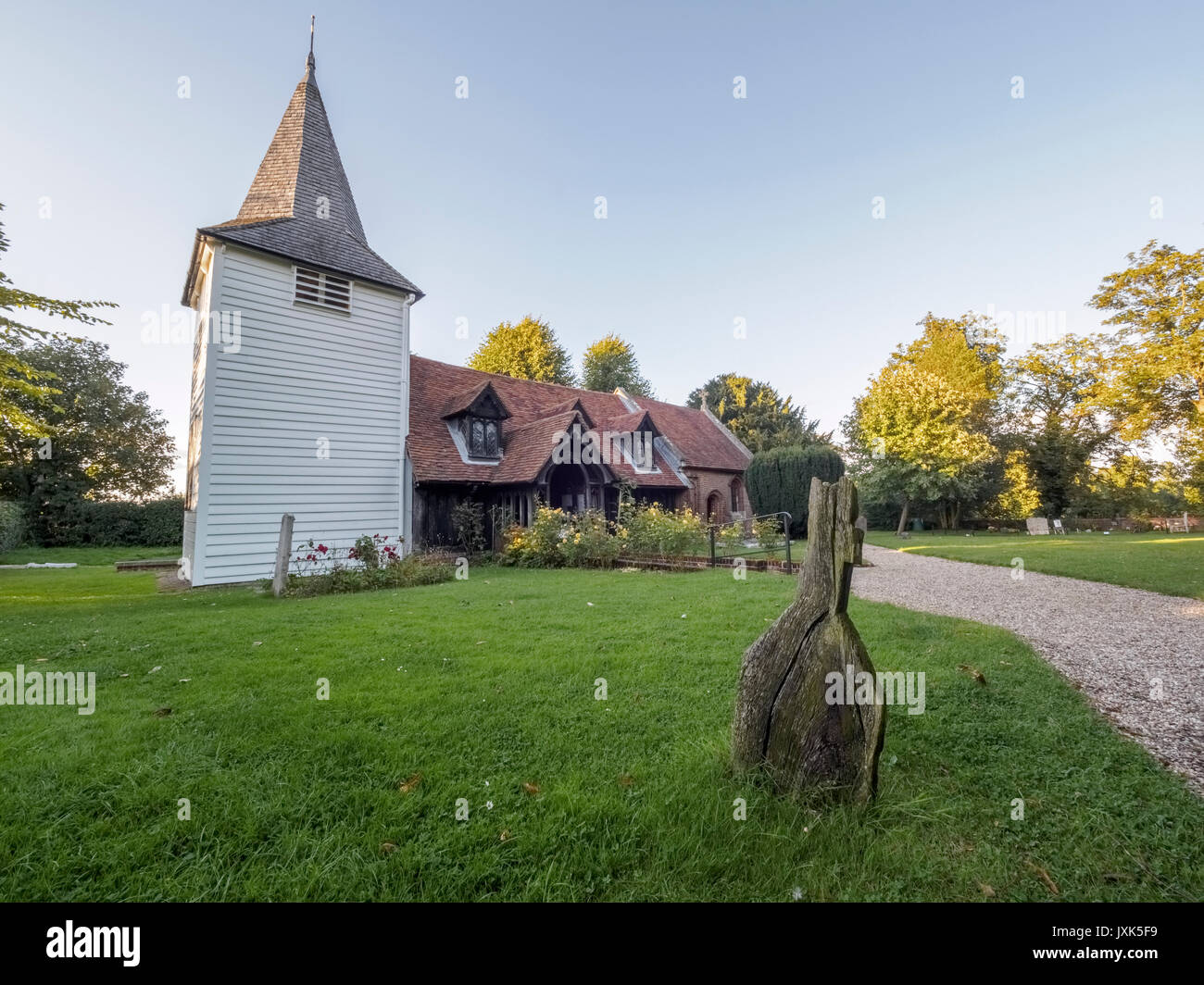 Greensted Church near Chipping Ongar, Essex Stock Photo
