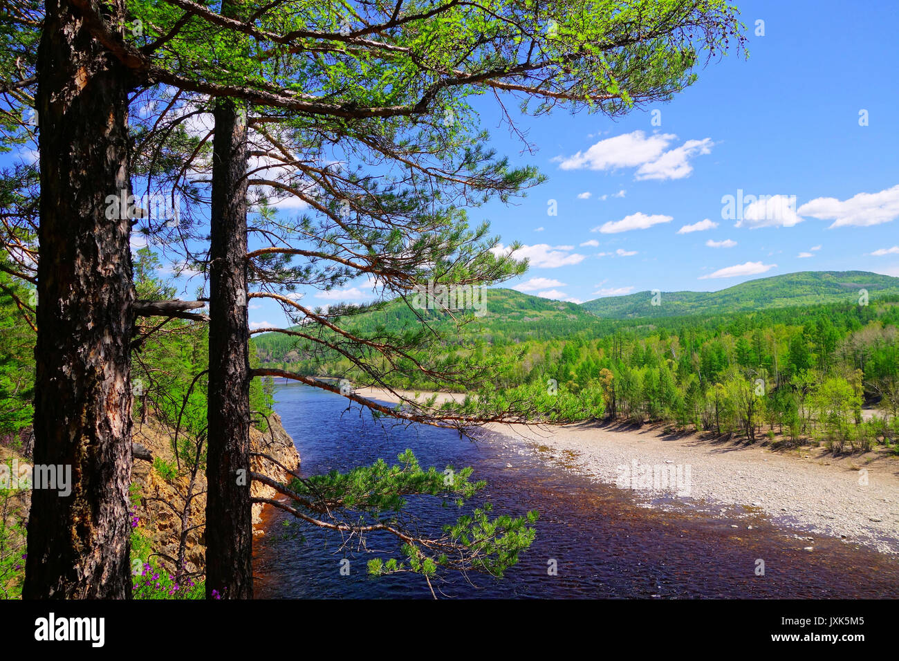 Greater Khingan Range scenery of Heilongjiang Province,China Stock Photo