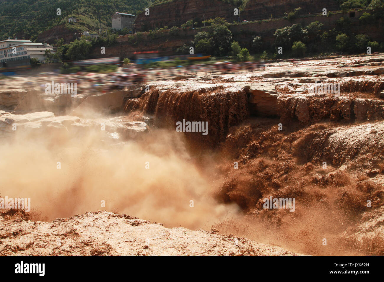 Hukou Waterfall of River Huang He,Shanxi Province,China Stock Photo