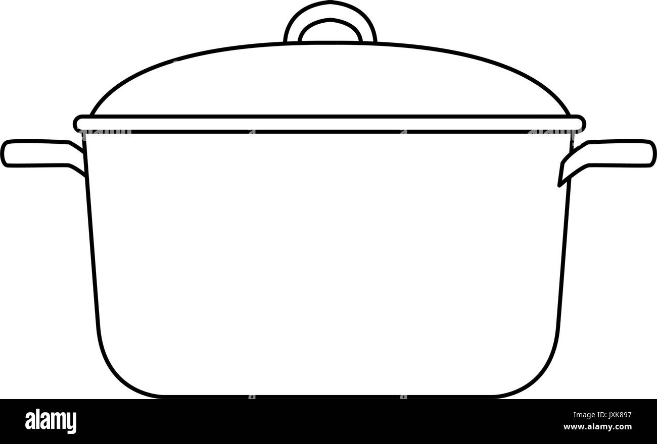 kitchen pot cartoon saucepan of to cooking Stock Vector Image & Art Alamy