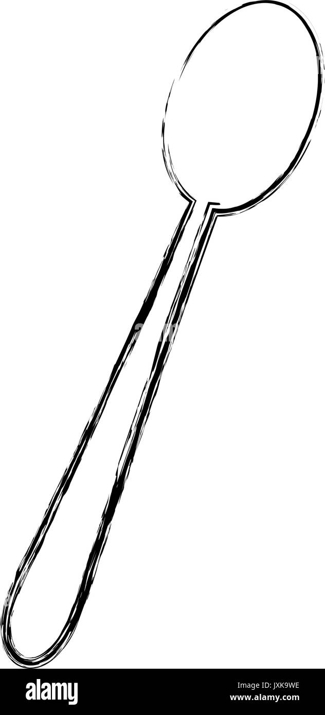 spoon cutlery eating utensil kitchen icon Stock Vector Image & Art - Alamy