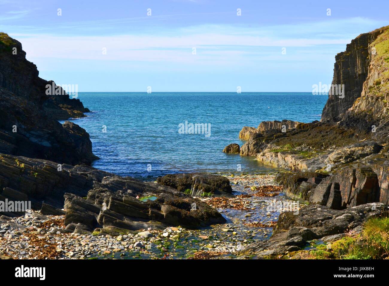 Small cove at Trwyn Aberpwll near 