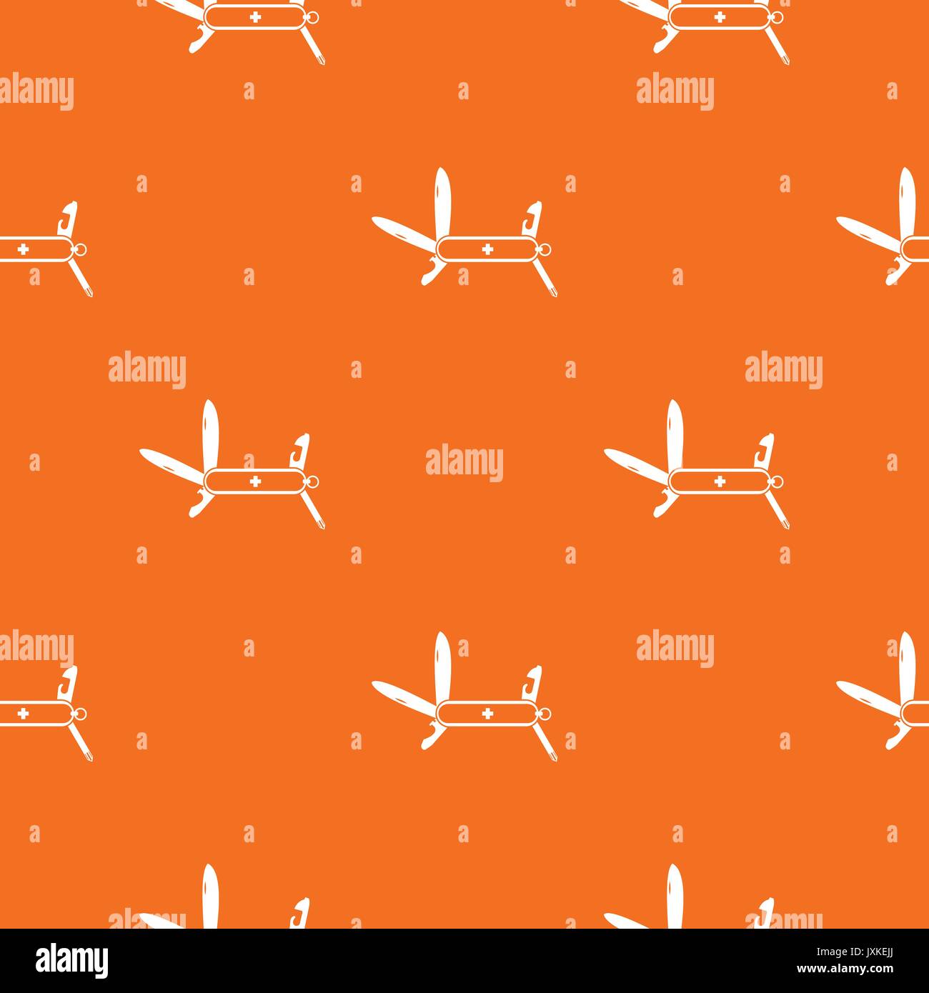Swiss multipurpose knife pattern seamless Stock Vector