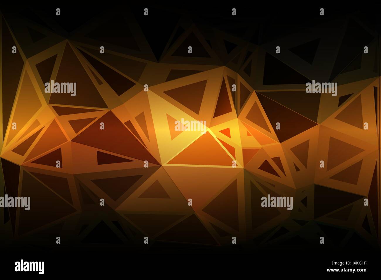 Black orange yellow abstract random sizes low poly geometric background ...