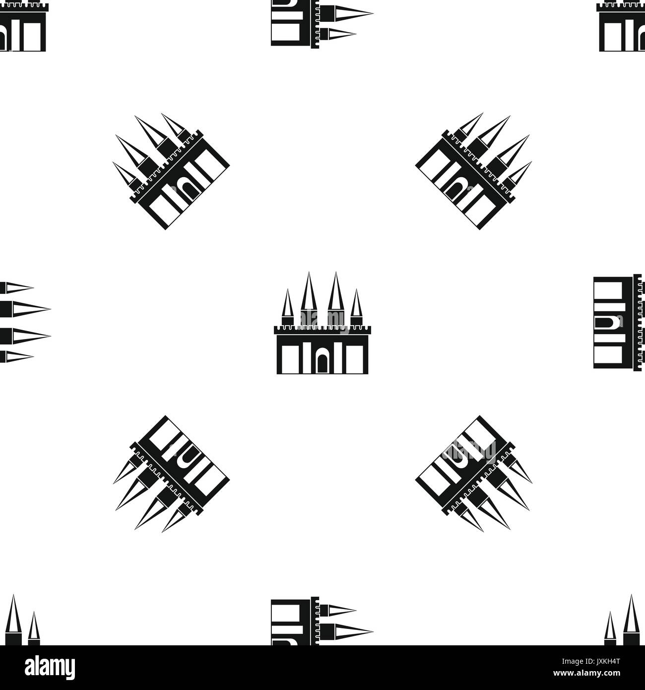 Kingdom palace pattern seamless black Stock Vector Image & Art - Alamy