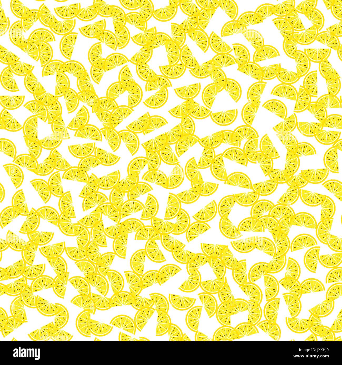 Lemon and orange seamless pattern. Tropical fruits pattern Stock Vector