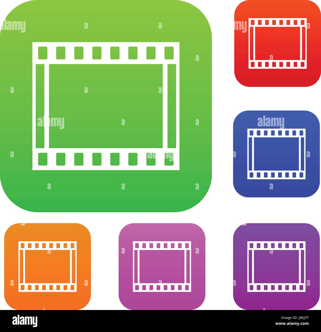 Film with frames movie set collection Stock Vector Image & Art Alamy