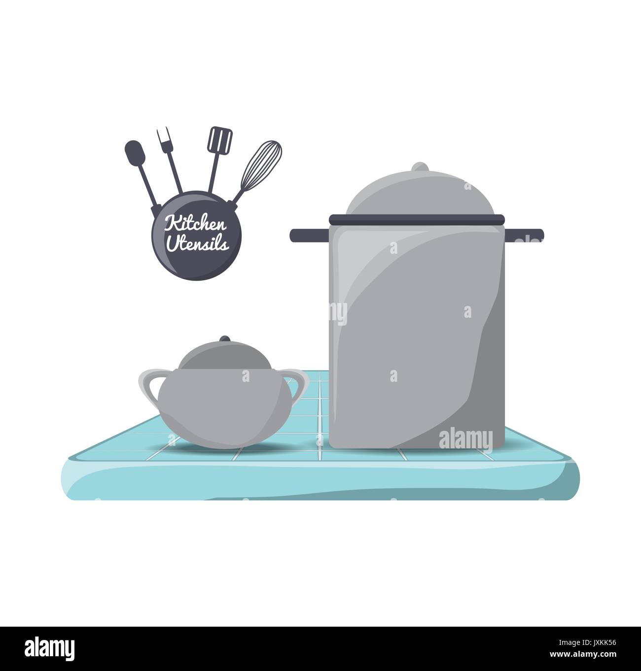 set flat kitchen utensils and tools icon Stock Vector Image & Art - Alamy