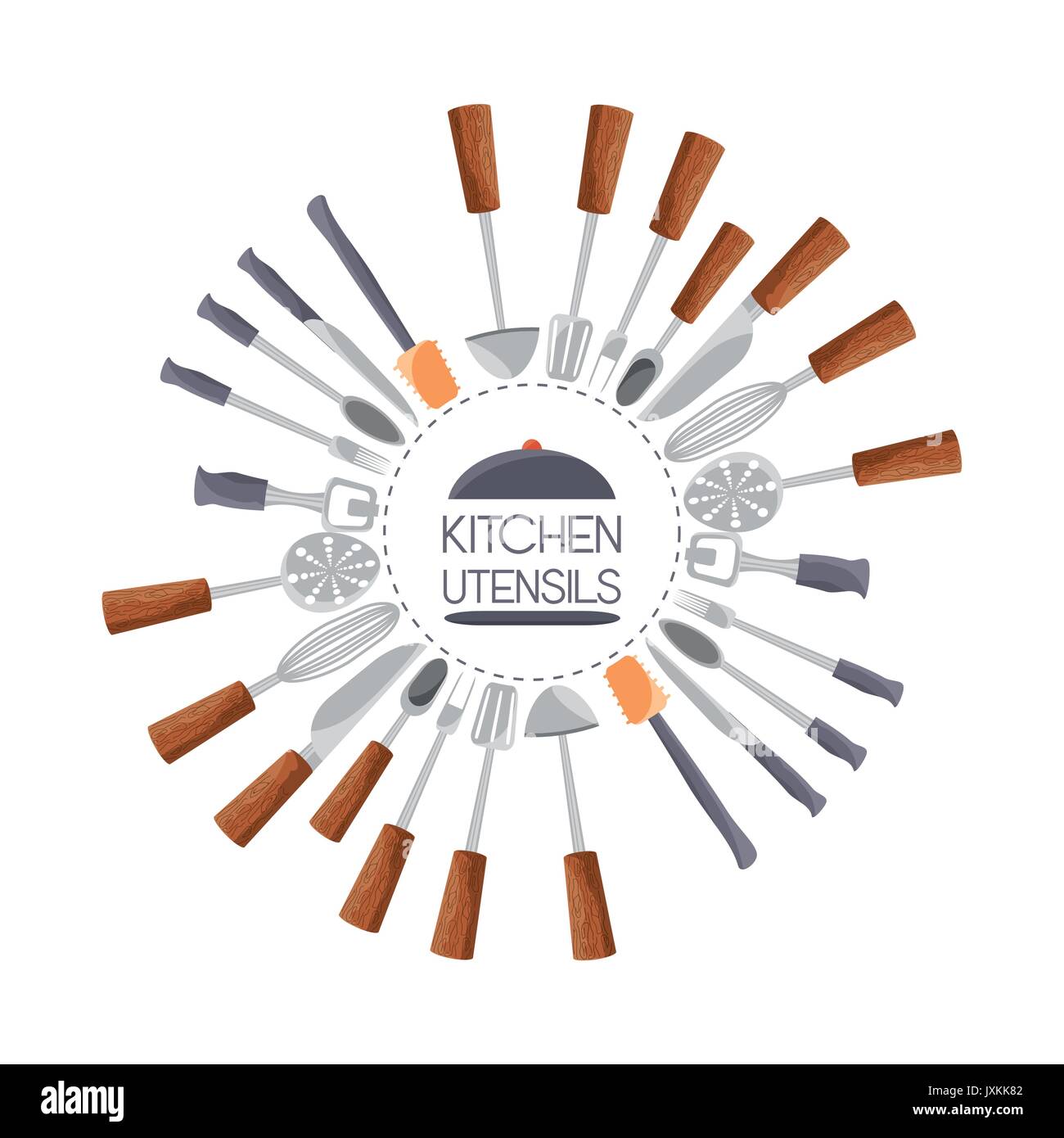 set flat kitchen utensils Stock Vector Image & Art Alamy