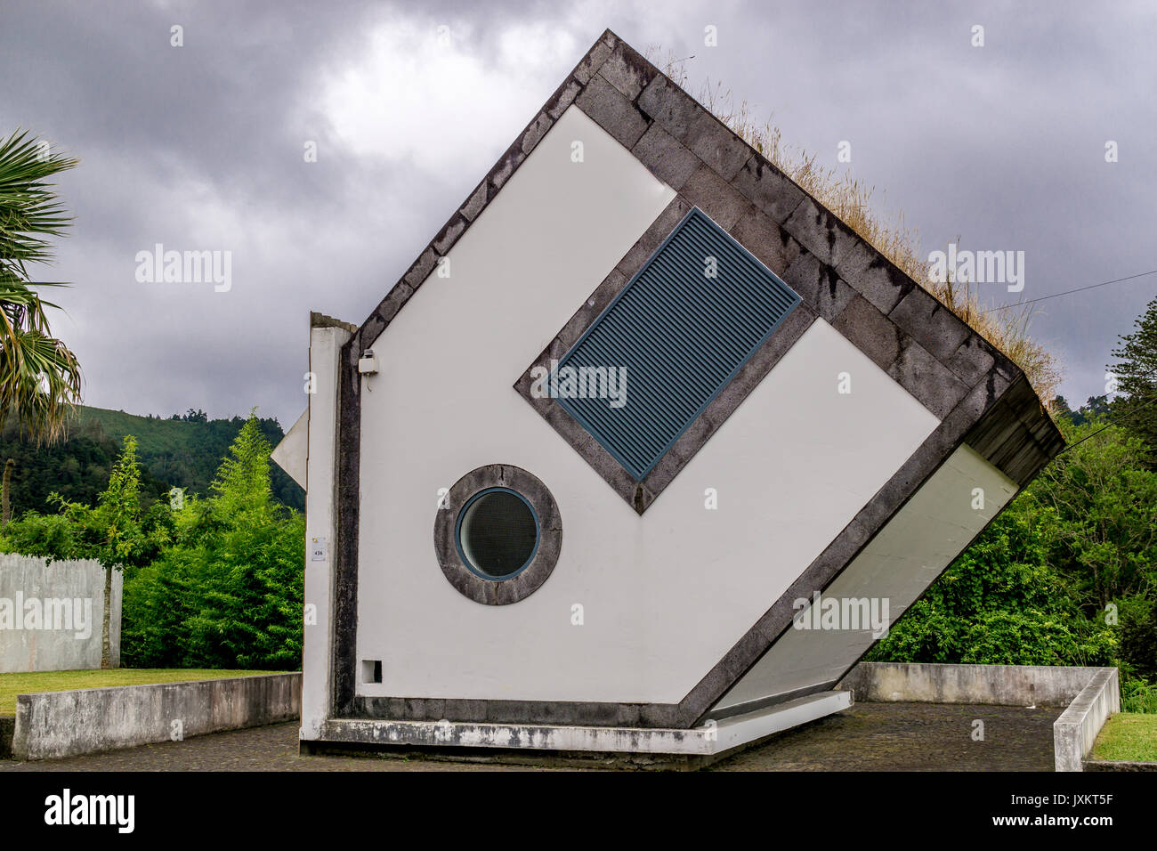 Upside down house in Furnas, Sao Miguel, Azores Stock Photo Alamy