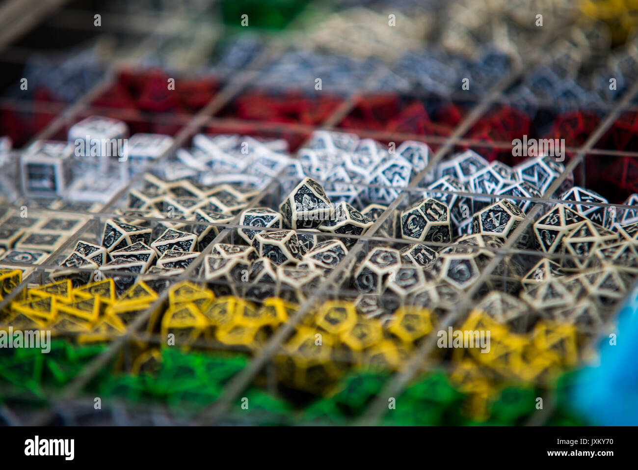 close up on role playing game rpg dices Stock Photo