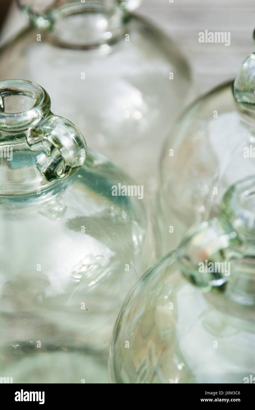 Empty demijohn or carboy for wine making Stock Photo Alamy