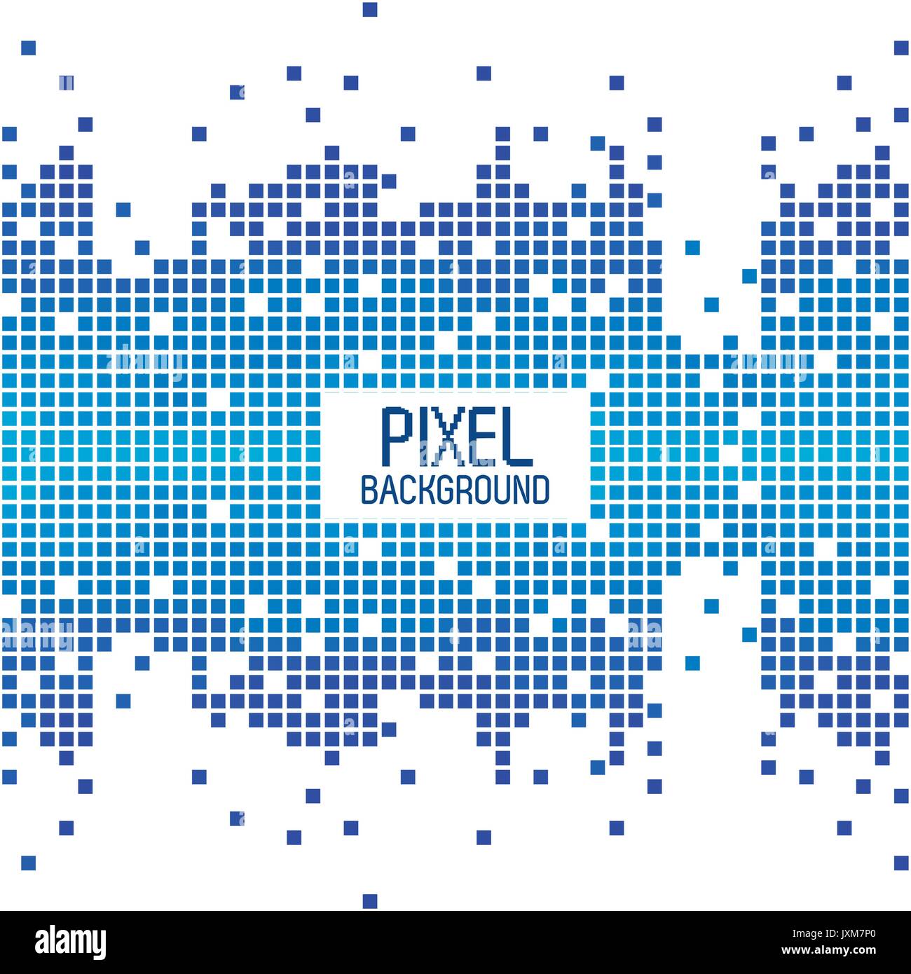 pixel background text design over white and blue pixel background Stock ...