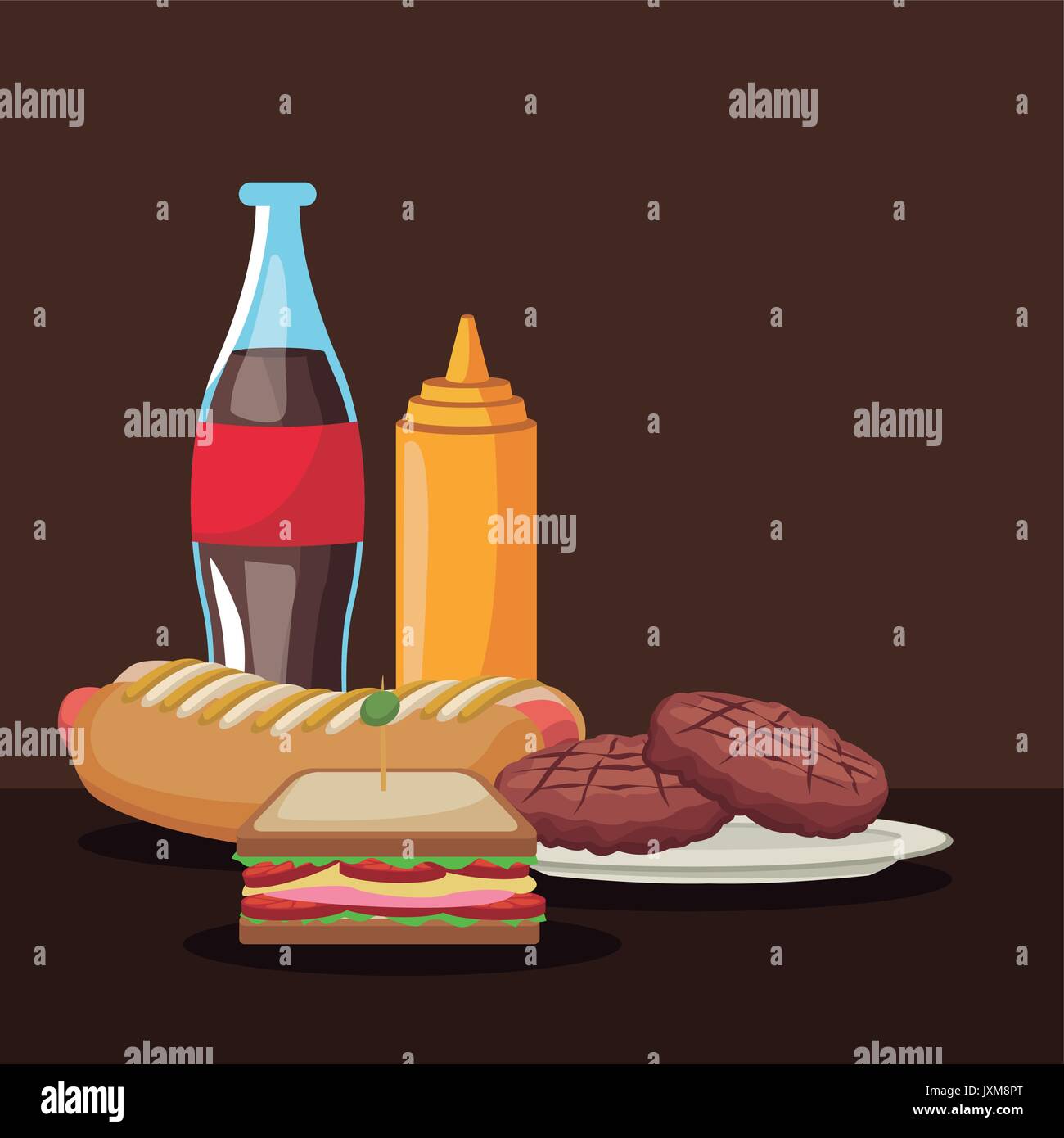 tasty food in a bottle
