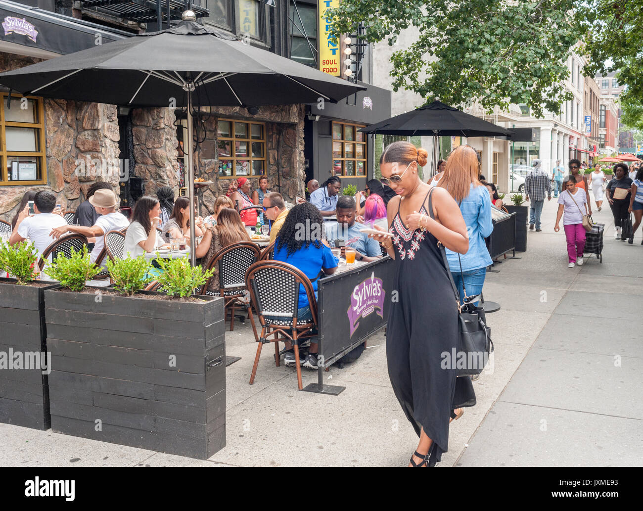 Al fresco sidewalk outside outdoors tables restaurant restaurants