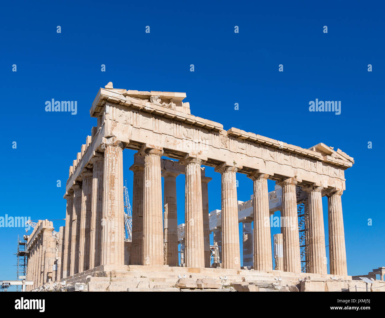 Parthenon of the acropolis, Athens, Attiki, Greece, Europe Stock Photo