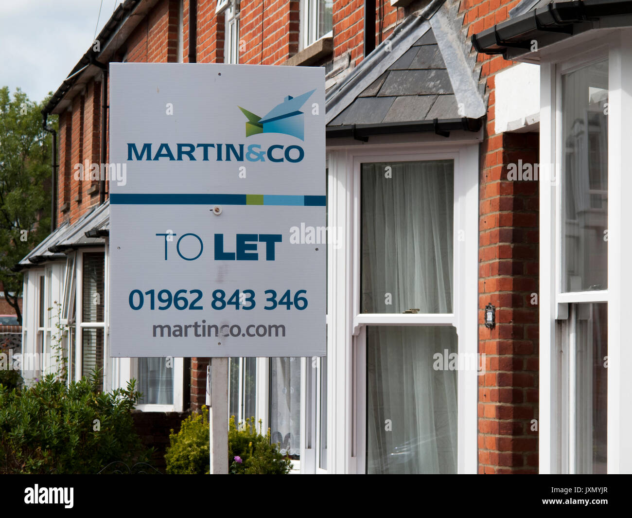 To Let Advertisement Example House let advertising board hi-res stock photography and images - Alamy