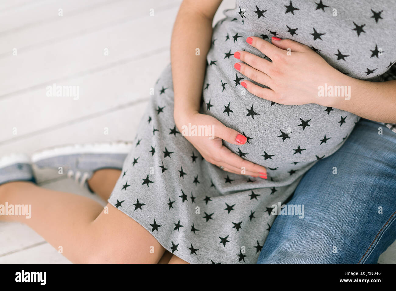 Woman Stomach Love Stock Photos & Woman Stomach Love Stock Images - Alamy