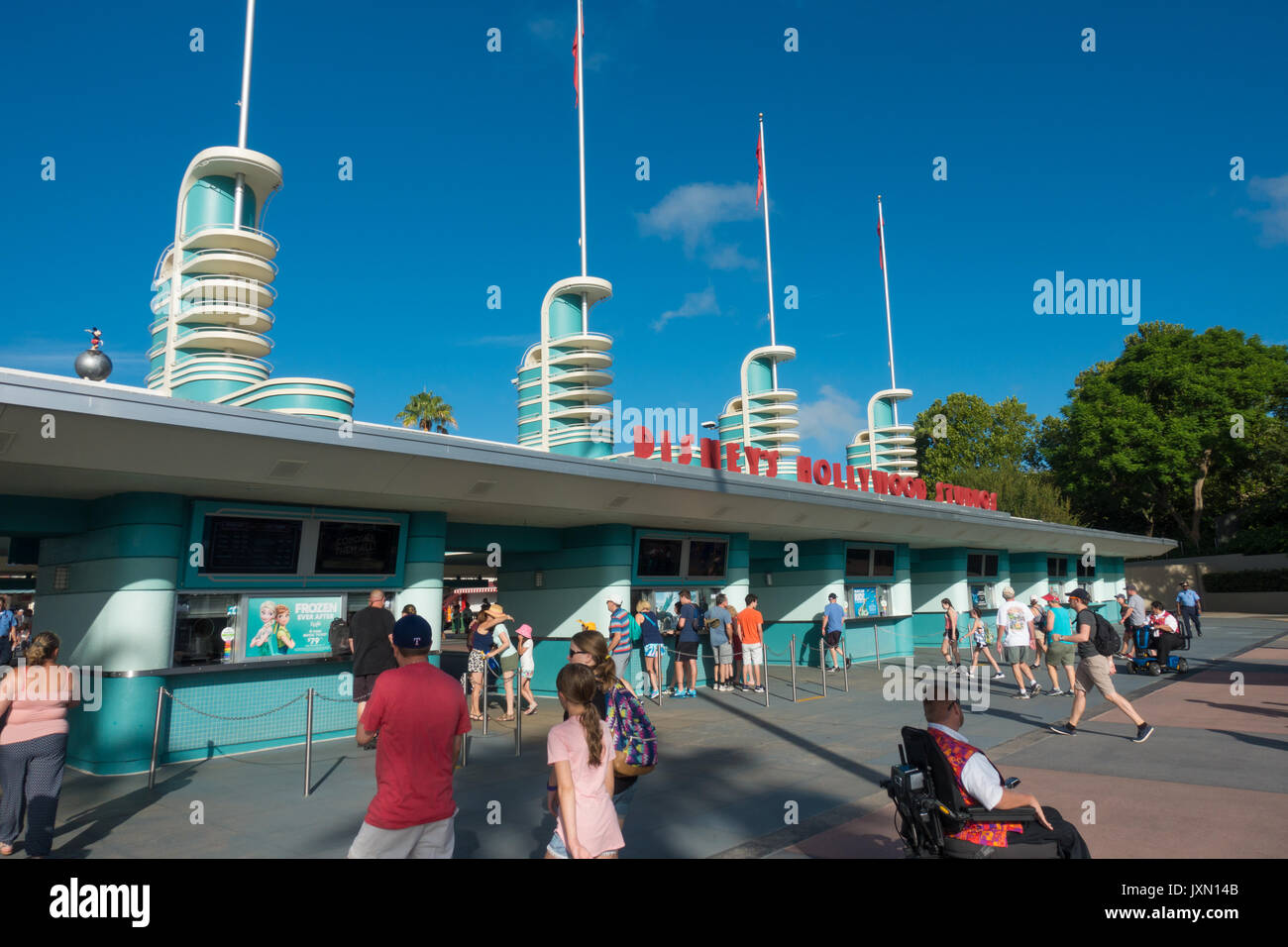 Entrance to Hollywood Studios Theme Park , Walt Disney World, Orlando, Florida. Stock Photo