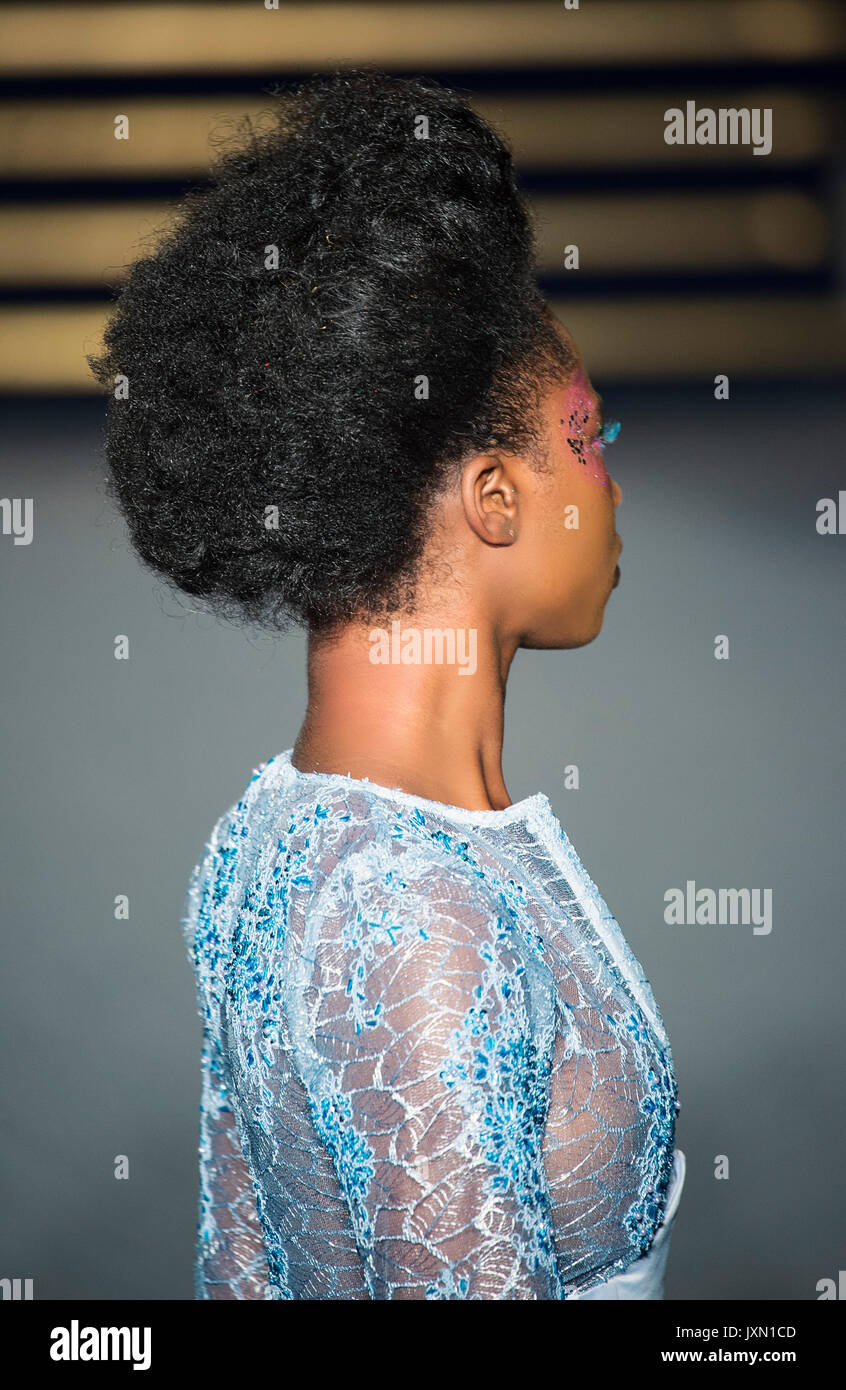 AFWL 2017 models - photos taken by Steve Mack for Africanhair.com during catwalk shows on Saturday 12th August at Freemasons Hall  -London. Stock Photo