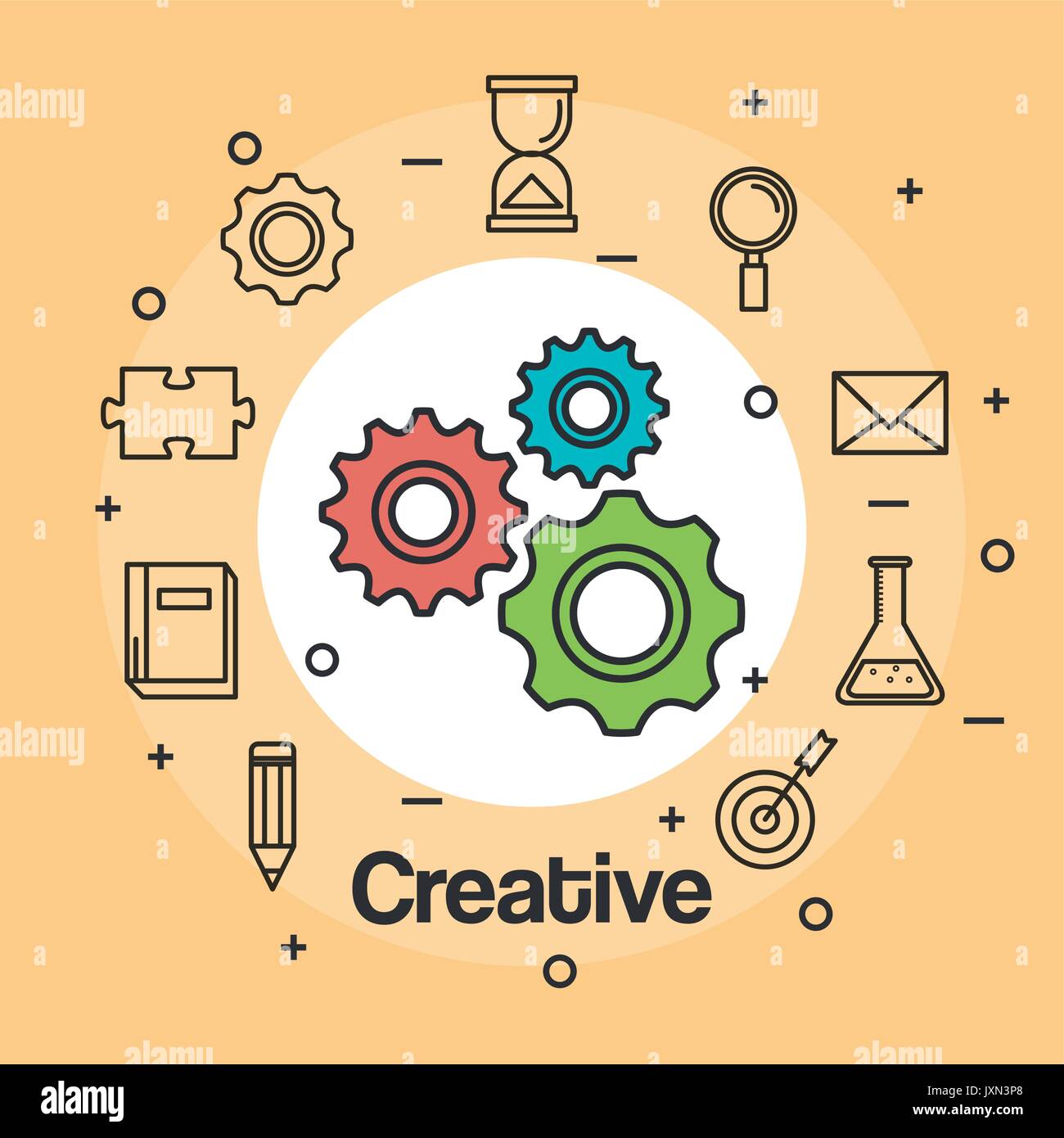 creative inspiring intelligence and motivation Stock Vector Image & Art ...