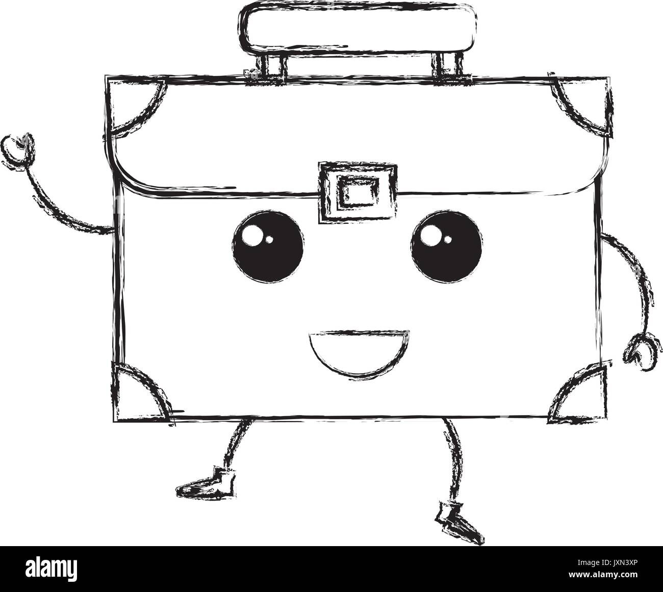 suitcase travel kawaii character Stock Vector Image & Art - Alamy