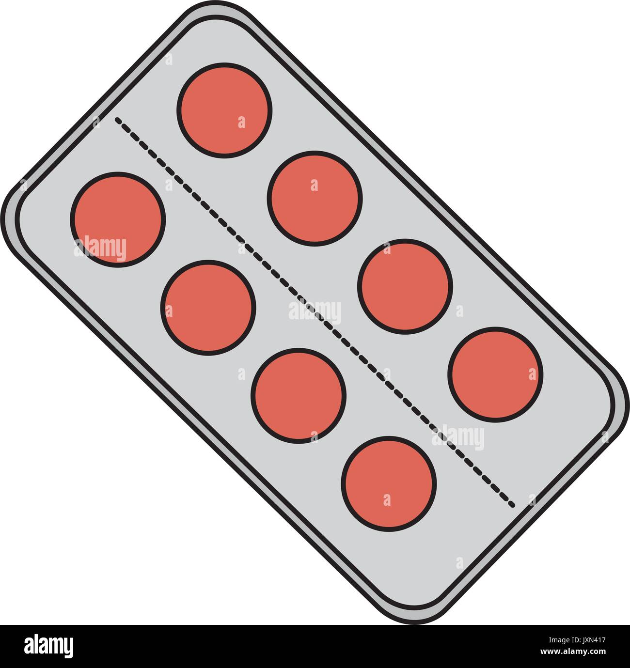 pills drugs isolated icon Stock Vector