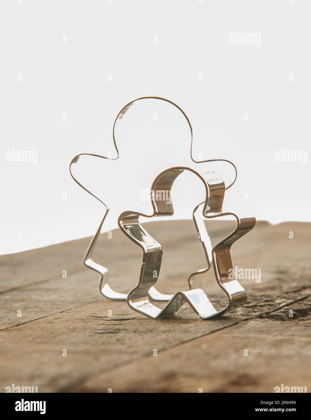 ginger bread man cookie cutter Stock Photo