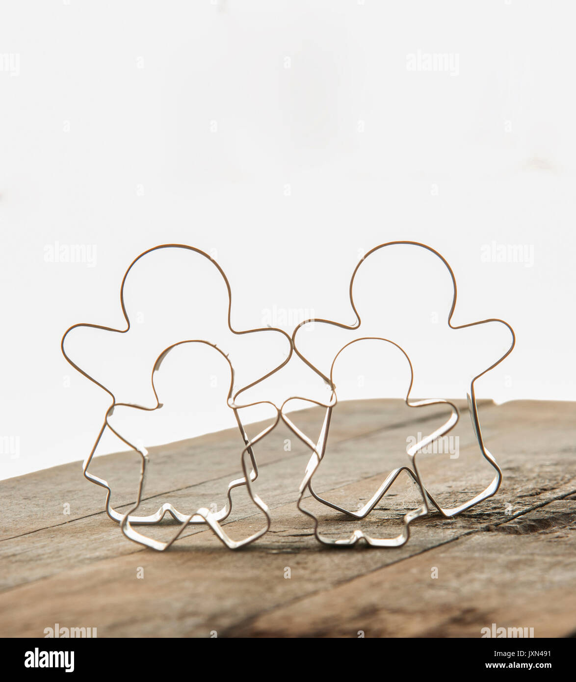 ginger bread man cookie cutter Stock Photo