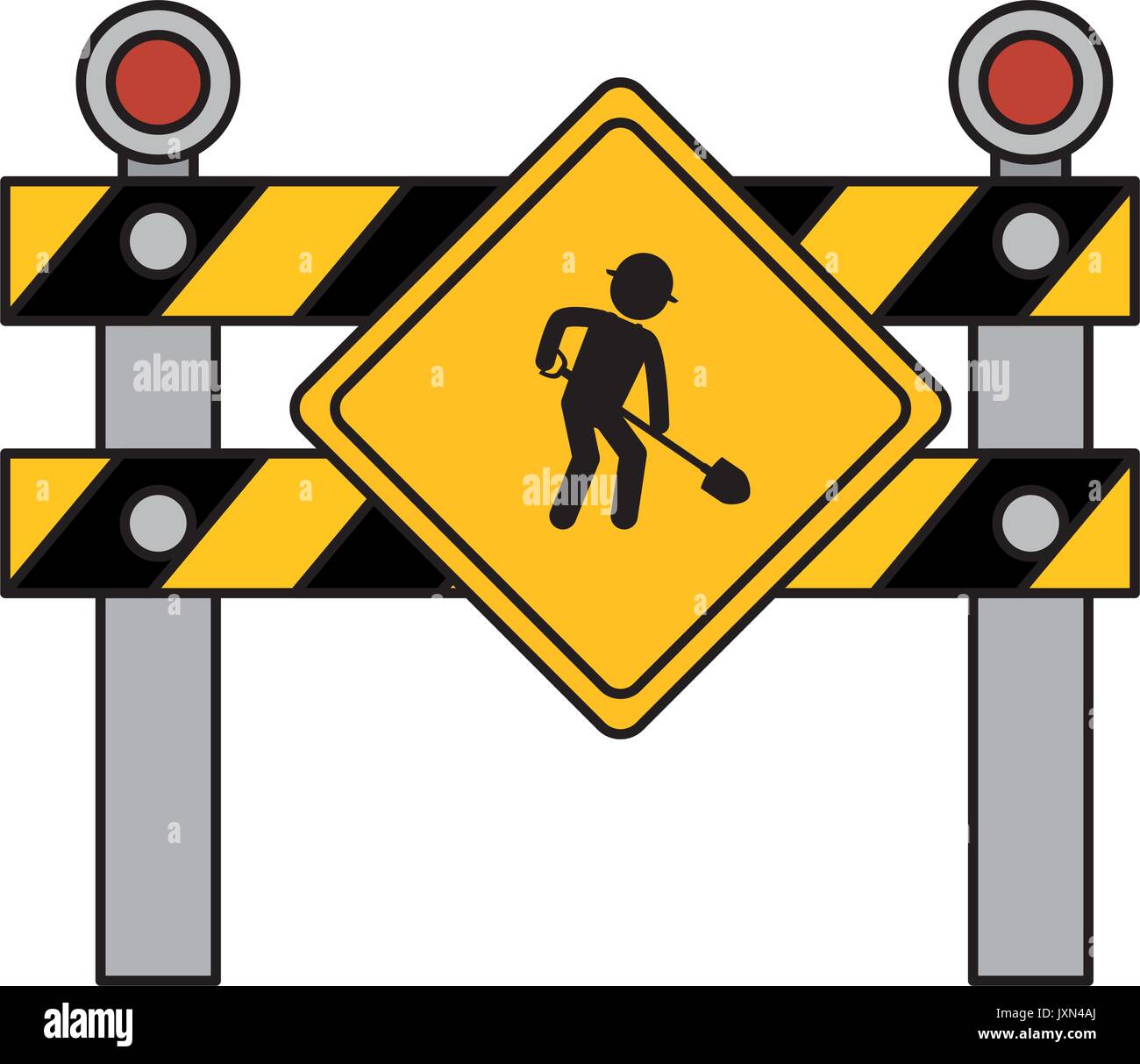 construction fence signal icon Stock Vector Image & Art - Alamy