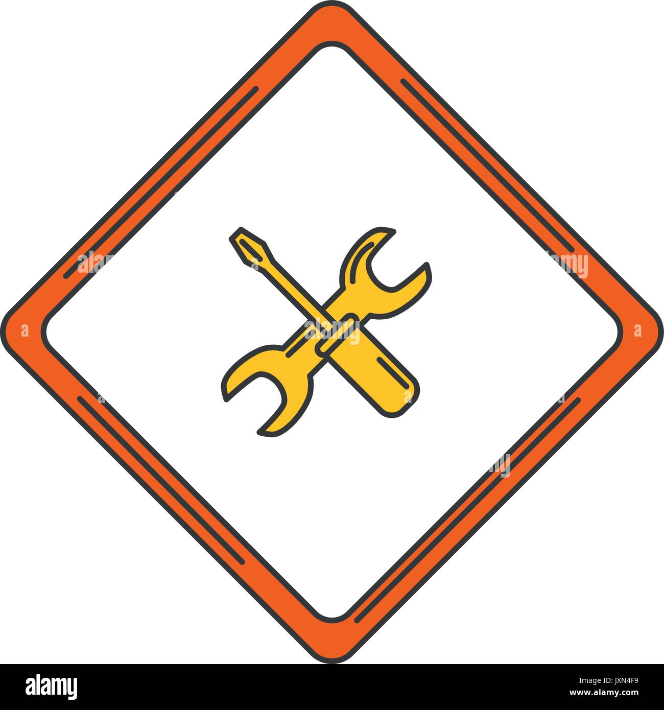 traffic signal with wrench and screwdriver Stock Vector Image & Art Alamy