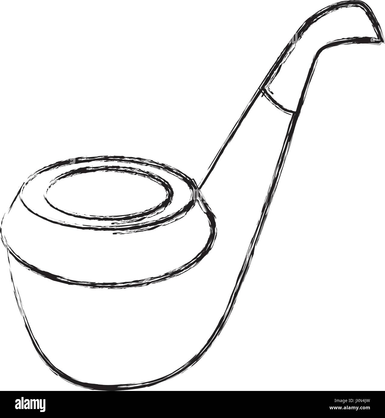 Wooden pipe isolated icon Stock Vector Image & Art - Alamy