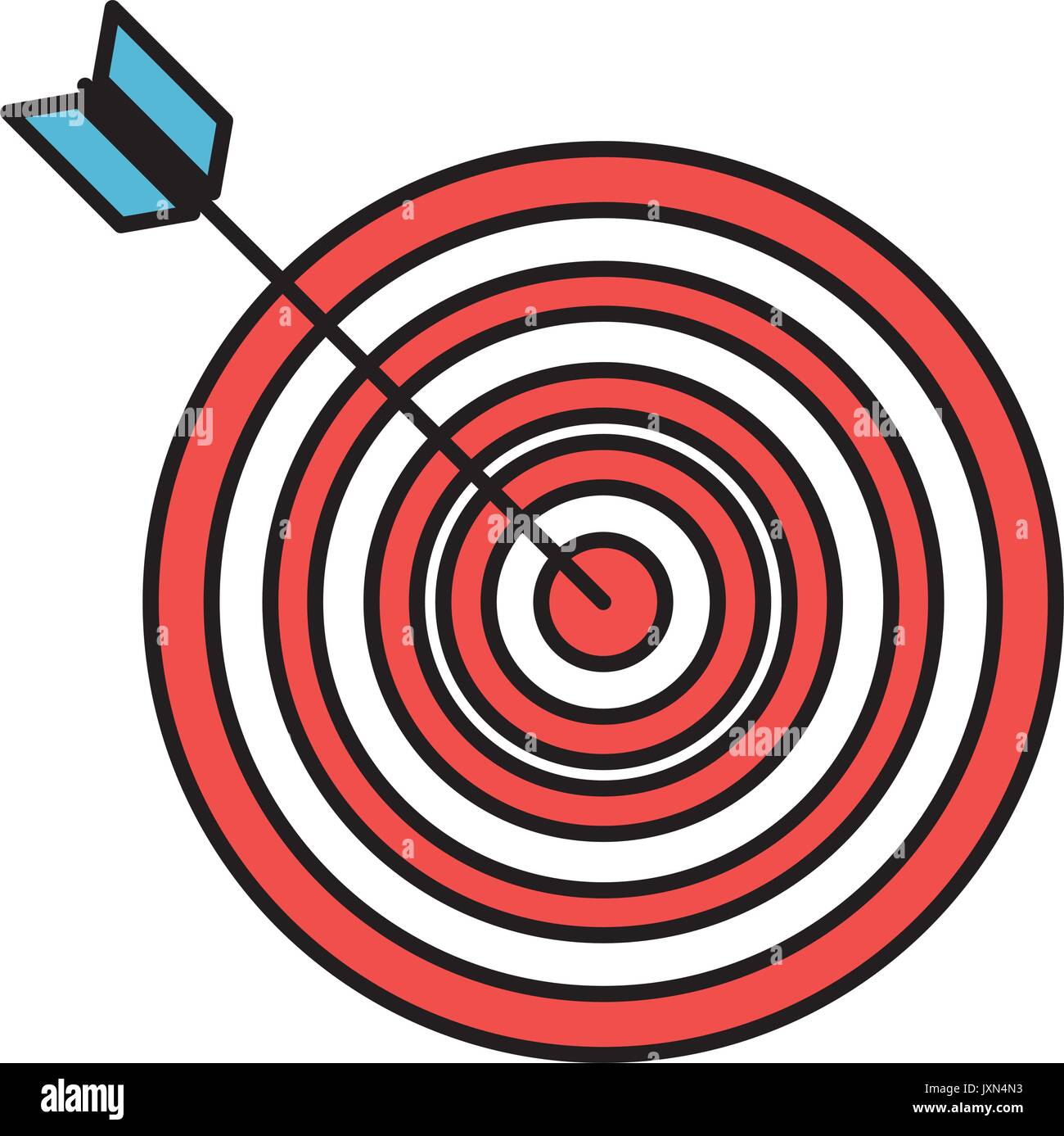 target with arrow icon Stock Vector Image & Art - Alamy